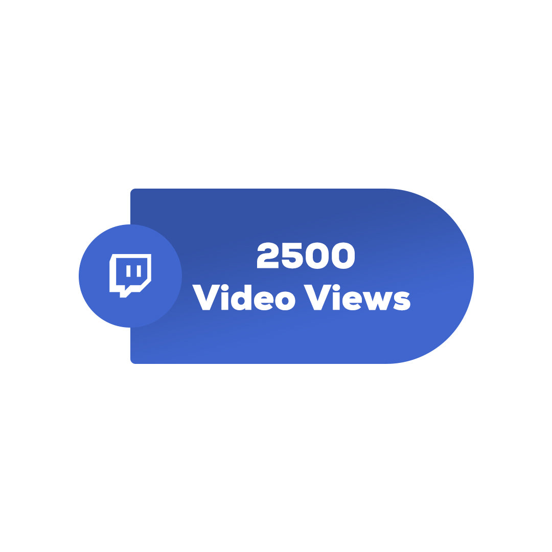 Buy 2500 Twitch video views